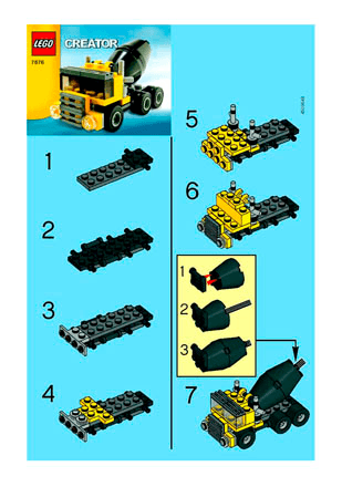 BUILD. INSTR.  2001 7876 1/1